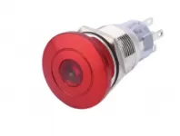 Nút nhấn dài inox 19mm đỏ